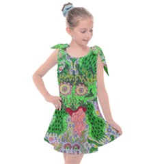 Supersonicfrog Kids  Tie Up Tunic Dress by chellerayartisans