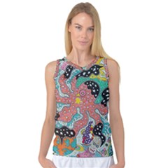 Supersonic Spaceopus Women s Basketball Tank Top by chellerayartisans