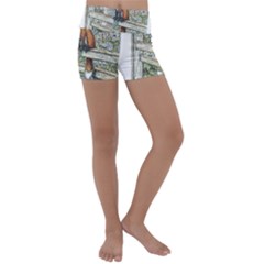 Vixen On The Stile - By Larenard Kids  Lightweight Velour Yoga Shorts by LaRenard