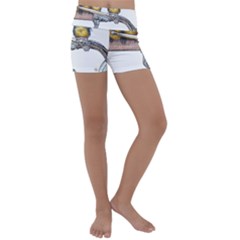 Biker Chicks - By Larenard Kids  Lightweight Velour Yoga Shorts by LaRenard