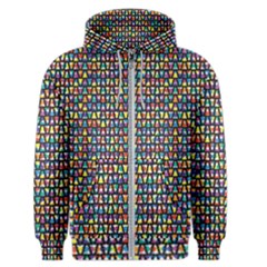 Colorful Christmas Tree Men s Zipper Hoodie by designsbymallika