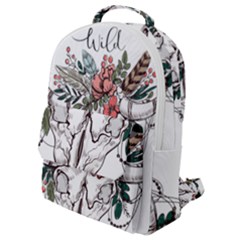 Wild Flap Pocket Backpack (small) by designsbymallika