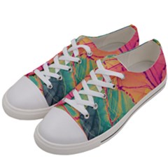 Alcohol Ink Women s Low Top Canvas Sneakers by Dazzleway