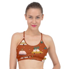 Cute Merry Christmas And Happy New Seamless Pattern With Cars Carrying Christmas Trees Basic Training Sports Bra by EvgeniiaBychkova