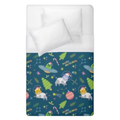 Space Christmas Space Christmas Duvet Cover (single Size) by designsbymallika