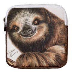 Sloth Mini Square Pouch by ArtByThree