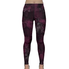 Purple Alcohol Ink Classic Yoga Leggings by Dazzleway