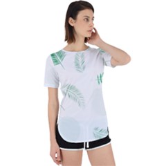 Flower Branch Corolla Wreath Vector Perpetual Short Sleeve T-shirt by HermanTelo