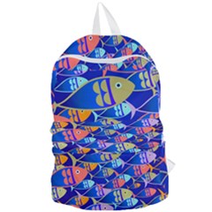 Sea Fish Illustrations Foldable Lightweight Backpack