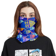 Sea Fish Illustrations Face Covering Bandana (two Sides)