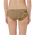 Antique Newspaper 1888 Classic Bikini Bottoms View2