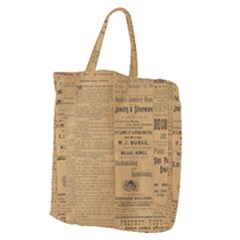 Antique Newspaper 1888 Giant Grocery Tote by ArtsyWishy