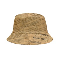 Antique Newspaper 1888 Bucket Hat by ArtsyWishy