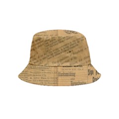 Antique Newspaper 1888 Bucket Hat (kids) by ArtsyWishy