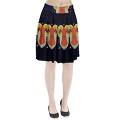 Zodiak Aries Horoscope Sign Star Pleated Skirt