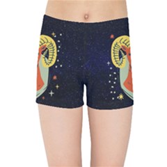 Zodiak Aries Horoscope Sign Star Kids  Sports Shorts by Alisyart