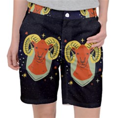 Zodiak Aries Horoscope Sign Star Pocket Shorts by Alisyart