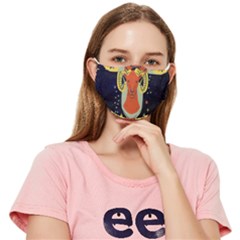 Zodiak Aries Horoscope Sign Star Fitted Cloth Face Mask (adult) by Alisyart