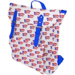 Puerto Rican Flags White Buckle Up Backpack
