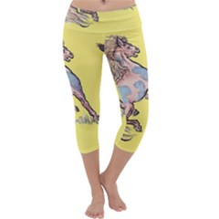 Unexpected Guests - By Larenard Capri Yoga Leggings by LaRenard