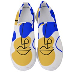 Evening Mood Face Drawing Men s Slip On Sneakers by ArtsyWishy