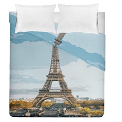 The Eiffel Tower  Duvet Cover Double Side (queen Size) by ArtsyWishy