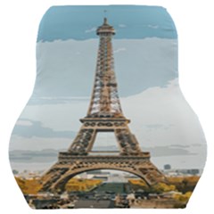 The Eiffel Tower  Car Seat Back Cushion  by ArtsyWishy