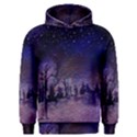 Winter Nights In The Forest Men s Overhead Hoodie View1