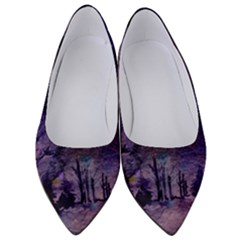 Winter Nights In The Forest Women s Low Heels by ArtsyWishy