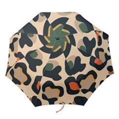 Exotic Leopard Skin Design Folding Umbrellas by ArtsyWishy