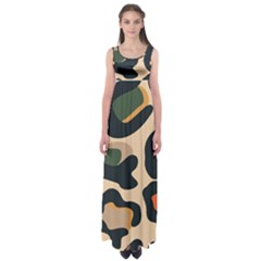 Exotic Leopard Skin Design Empire Waist Maxi Dress by ArtsyWishy