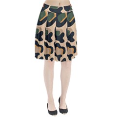 Exotic Leopard Skin Design Pleated Skirt by ArtsyWishy