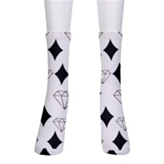 Black & Gold Diamond Design Men s Crew Socks by ArtsyWishy