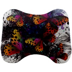 Butterfly Floral Pattern Head Support Cushion