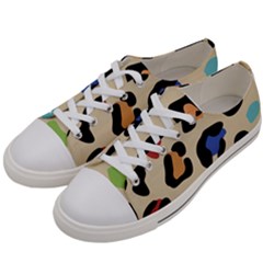 Animal Print Design Women s Low Top Canvas Sneakers by ArtsyWishy