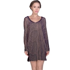 Leather Snakeskin Design Long Sleeve Nightdress by ArtsyWishy