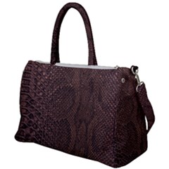 Leather Snakeskin Design Duffel Travel Bag by ArtsyWishy