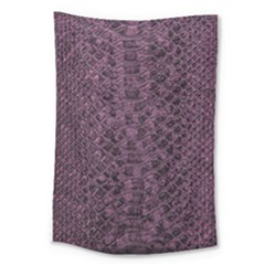 Purple Leather Snakeskin Design Large Tapestry by ArtsyWishy