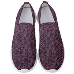 Purple Leather Snakeskin Design Men s Slip On Sneakers by ArtsyWishy