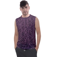 Purple Leather Snakeskin Design Men s Regular Tank Top by ArtsyWishy