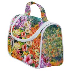 Forest Flowers  Satchel Handbag by ArtsyWishy