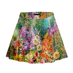 Forest Flowers  Mini Flare Skirt by ArtsyWishy