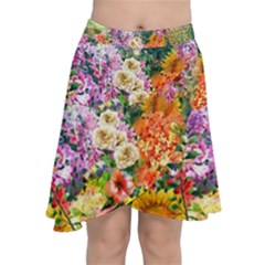 Forest Flowers  Chiffon Wrap Front Skirt by ArtsyWishy