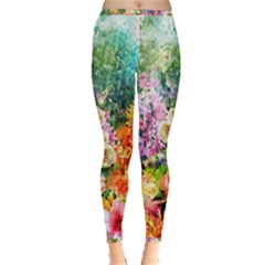 Forest Flowers  Inside Out Leggings by ArtsyWishy