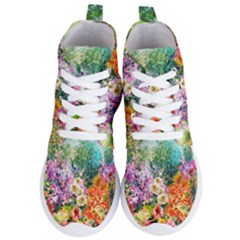 Forest Flowers  Women s Lightweight High Top Sneakers by ArtsyWishy