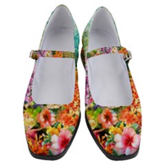 Forest Flowers  Women s Mary Jane Shoes by ArtsyWishy