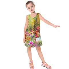 Forest Flowers  Kids  Sleeveless Dress by ArtsyWishy