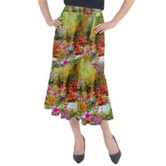 Forest Flowers  Midi Mermaid Skirt by ArtsyWishy