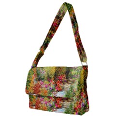 Forest Flowers  Full Print Messenger Bag (l) by ArtsyWishy