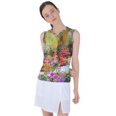 Forest Flowers  Women s Sleeveless Sports Top by ArtsyWishy